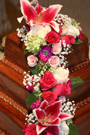 chocolate flower cake